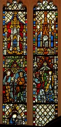 Finestra Ew che raffigura San Pietro e San Paolo; l