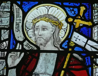Finestra N5 che raffigura Cristo della Resurrezione
