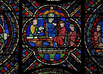 Scena dalla vita di San Tommaso Becket: la penitenza di Enrico II