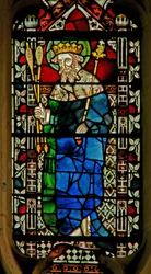 Vetrata raffigurante Re Edmondo