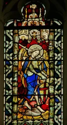 Vetrata raffigurante San Michele