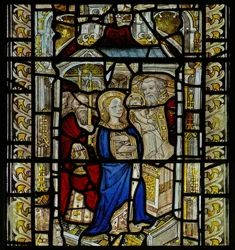 Finestra raffigurante la Purificazione