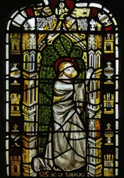 Vetrata n2 raffigurante San Tommaso
