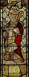 Vetrata n4 raffigurante San Manacus di Lanreath