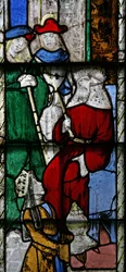 Finestra n5 raffigurante Salomone e Saba