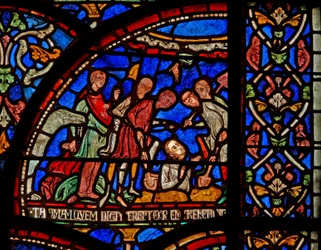 Scena da una finestra miracolosa di San Tommaso Becket: William di Gloucester sepolto e scoperto