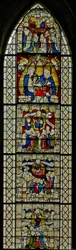Finestra w25 raffigurante il Te Deum