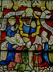 Finestra w25 raffigurante il Te Deum