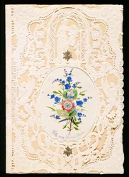 Con il mio affetto, biglietto di San Valentino, c.1858