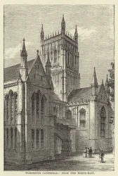 Cattedrale di Worcester, da nord-est