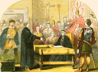 Wycliffe davanti al Sinodo di Lambeth