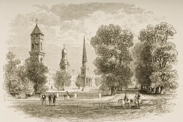 Yale College, New Haven, c.1870, da 