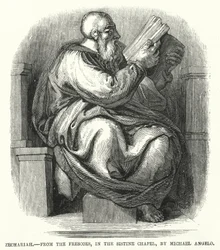 Zaccaria, dagli affreschi nella Cappella Sistina, di Michelangelo