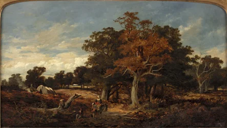 Paesaggio con accampamento di zingari
