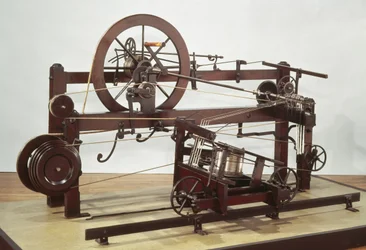 Replica del telaio per filatura inventato da Samuel Crompton (1753-1827) c.1772-79