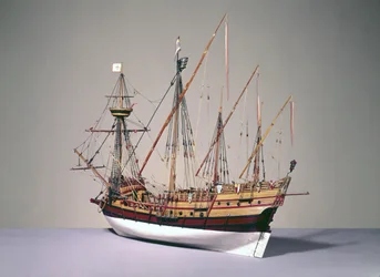 Modello di una caravella portoghese del c.1535