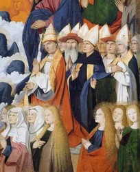 Santi e vescovi, dettaglio dell