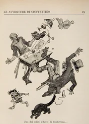 Illustrazione da Le Avventure di Ciuffettino