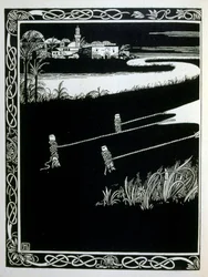 Enak davanti a Gomorra, dal libro Giuda illustrato da Ephraim Moses Lilien (1874-1925). Lilien è considerato il padre dell