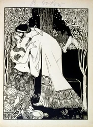 Salomone e Saba, dal libro Giuda illustrato da Ephraim Moses Lilien (1874-1925). Lilien è considerato il padre dell