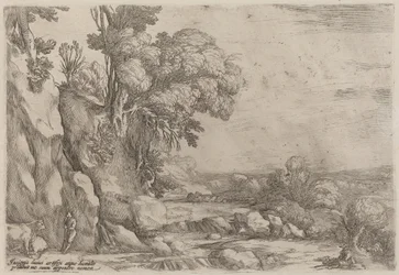Paesaggio con pastori a riposo
