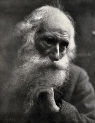 Primo piano del famoso scultore Vincenzo Gemito. L