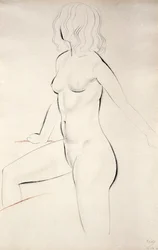Nudo femminile in piedi
