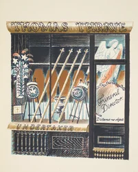 Direttore di pompe funebri, illustrazione da 