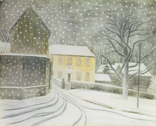 Strada di Halstead nella neve