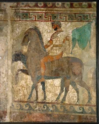 Un cavaliere in processione