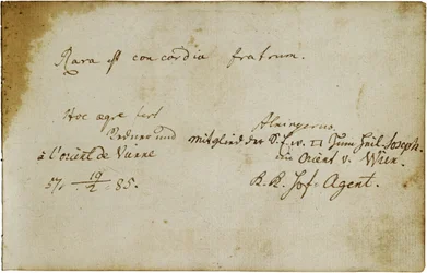 Album per un massone (Johann Georg Kronauer)