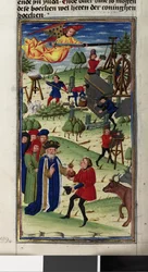 Estratto: testo con miniatura dal secondo Libro dei Re (miniatura)
