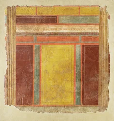Frammento di pittura murale da Boscoreale ...