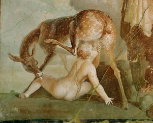 Eracle ritrova il figlio Telephos in Arcadia