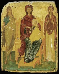 Madonna e Gesù Bambino tra San Giovanni Battista ...