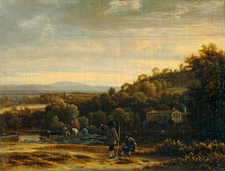 Paysage au gue - Paesaggio con guado ...