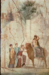 Pittura murale romana dalla Casa di Giasone, Pompei: Il ratto d