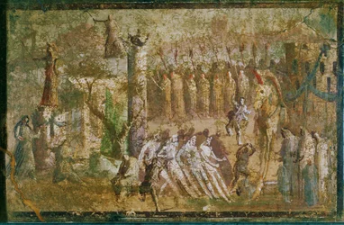 Il cavallo di Troia davanti a Troia