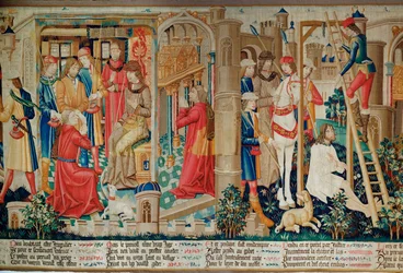 Il miracolo di San Quintino: Il prete si lamenta con il prevosto e il ladro viene condannato a morte per impiccagione ...