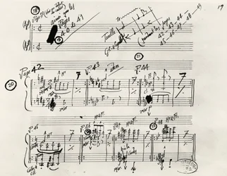 Manoscritto autografo di Parade
