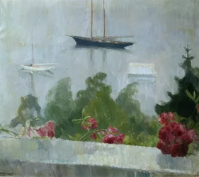 La barca, fiori sulla veranda