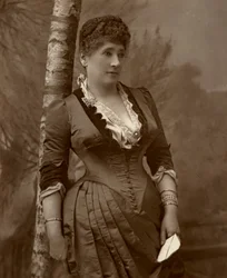 Mrs John Wood, attrice e direttrice teatrale britannica, 1888
