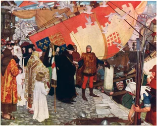 La partenza di Giovanni e Sebastiano Caboto da Bristol nel 1497