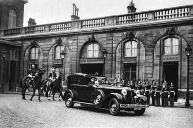 Il presidente della Repubblica in uscita, Parigi, 1931