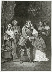 Cromwell e le sue figlie, XIX secolo