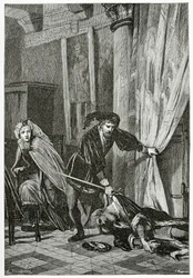 Scena da Amleto, XIX secolo