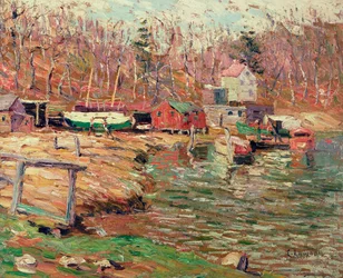 Scena del fiume Harlem