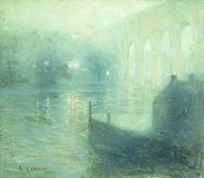 Fiume Harlem di notte