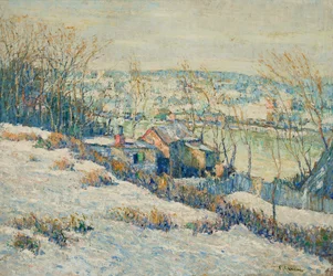 Upper Harlem River-Inverno, 1915 circa (olio su tela)