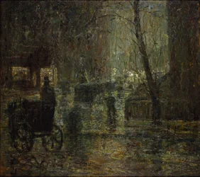 Notte bagnata, Gramercy Park (Dopo la pioggia, Notturno)